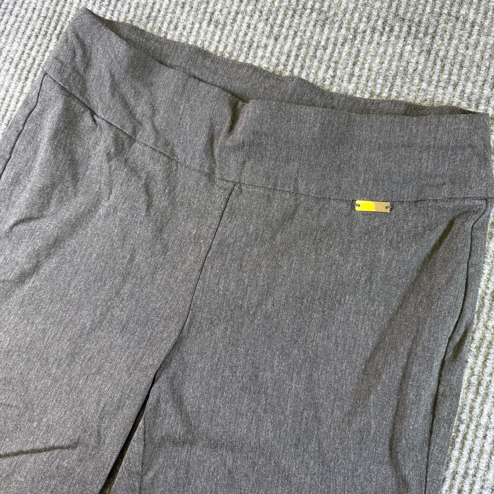 INC International Concepts Womens Pants Size 8PS Gray Pull On Slim Office